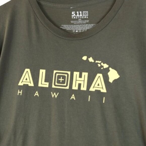 5.11 Tactical Aloha Hawaii Shirt 2XL Graphic Utility Tee - Picture 5 of 8